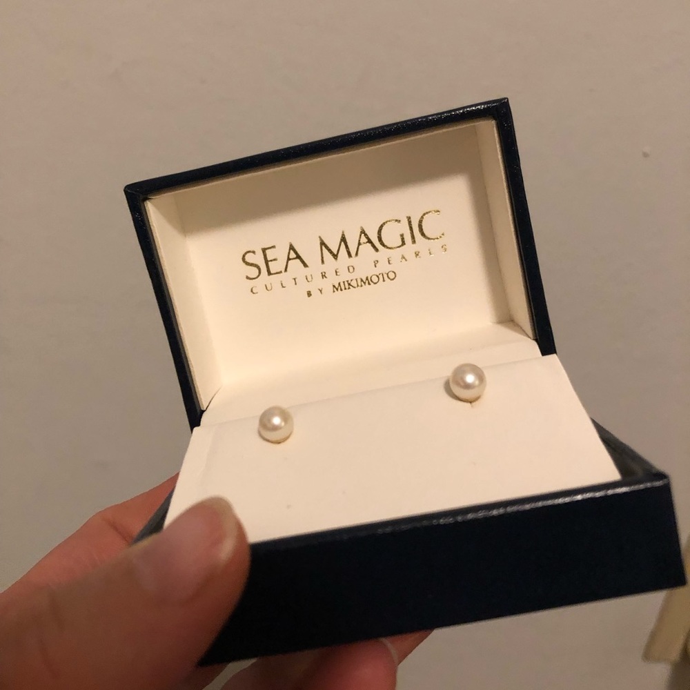 Sea Magic Mikimoto Pearl Studs